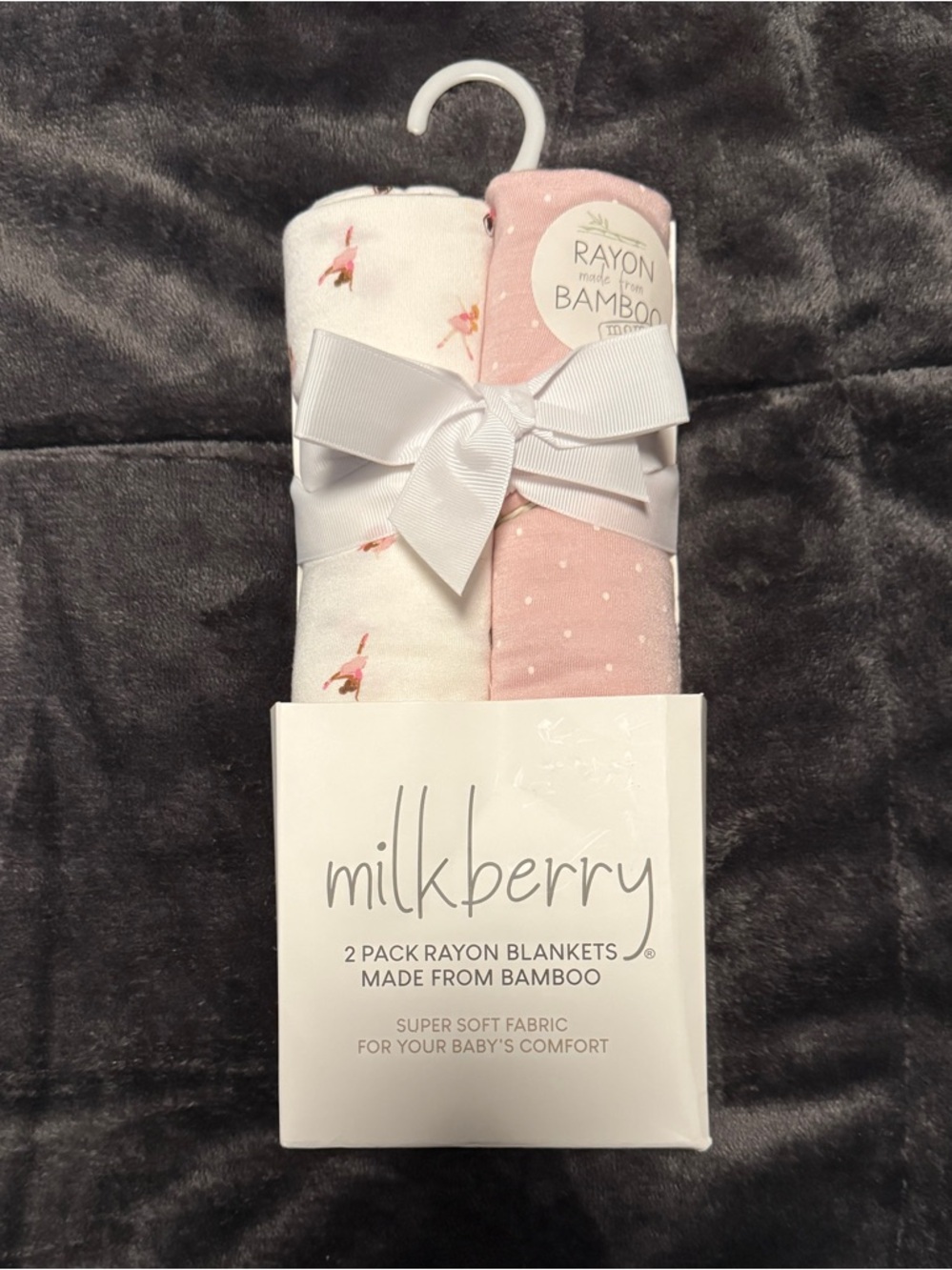 Milkberry Rayon Bamboo 2-Pack Swaddle Blankets